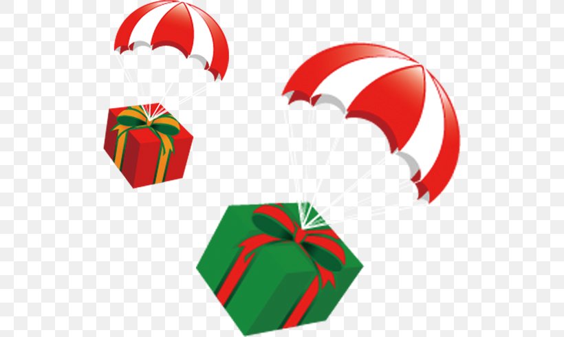 Gift Parachute Balloon Clip Art, PNG, 520x490px, Gift, Balloon, Box, Christmas, Designer Download Free