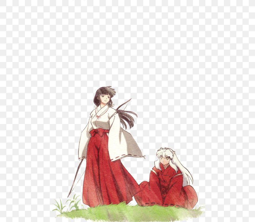 Kikyo Inuyasha: A Feudal Fairy Tale Kagome Higurashi Sesshōmaru, PNG, 500x716px, Watercolor, Cartoon, Flower, Frame, Heart Download Free