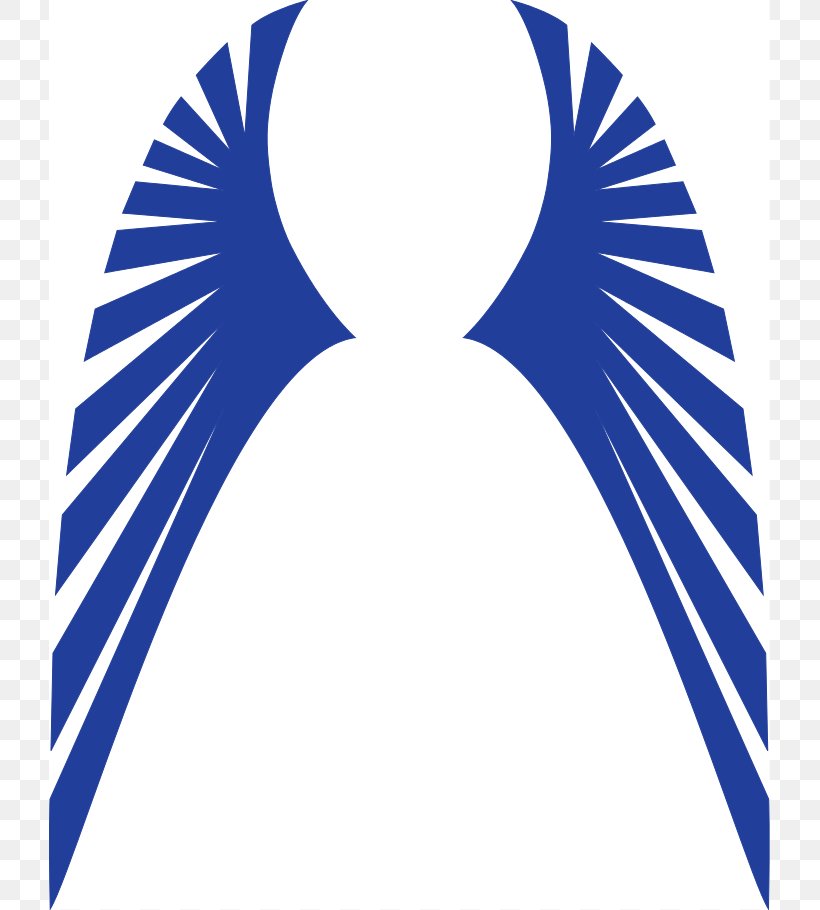 Angel Wing Clip Art, PNG, 721x910px, Angel, Angel Wing, Area, Black And White, Blue Download Free
