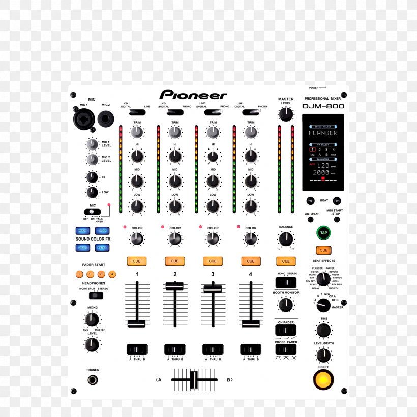 Audio CDJ-2000 CDJ-1000MK3 Pioneer DJM-800, PNG, 1732x1732px, Audio, Audio Equipment, Audio Mixers, Cdj, Circuit Component Download Free