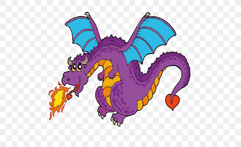 Dragon Clip Art, PNG, 500x500px, Dragon, Animal Figure, Art, Cartoon, Fictional Character Download Free