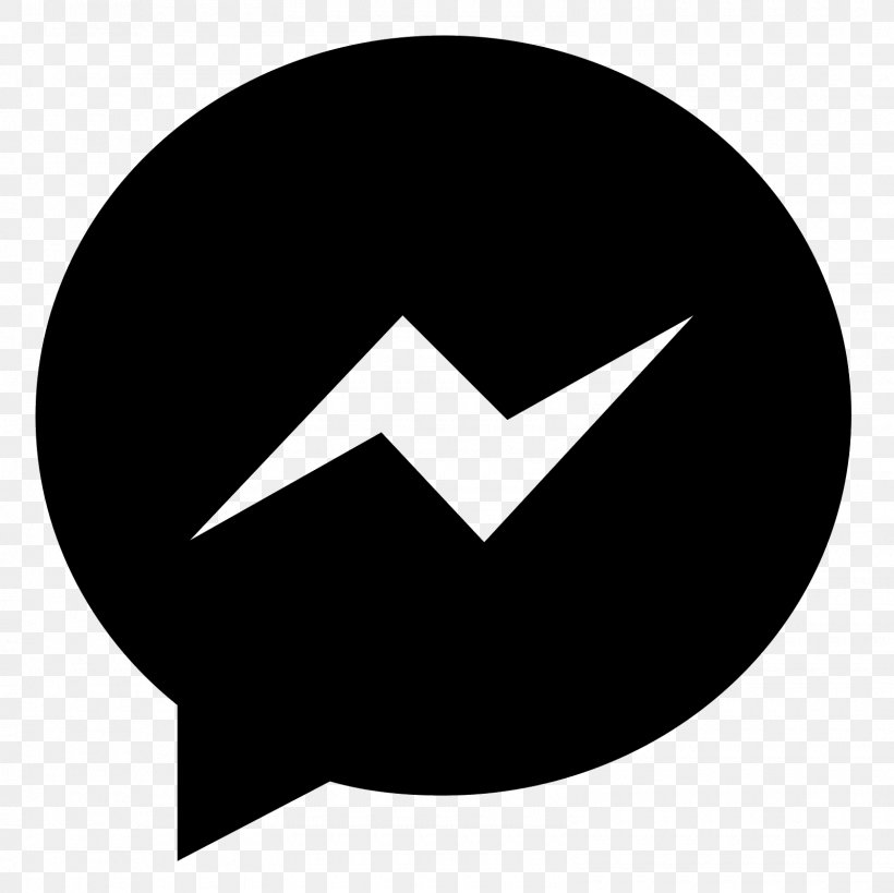 Facebook Messenger Clip Art, PNG, 1600x1600px, Facebook, Black, Black And White, Blog, Brand Download Free