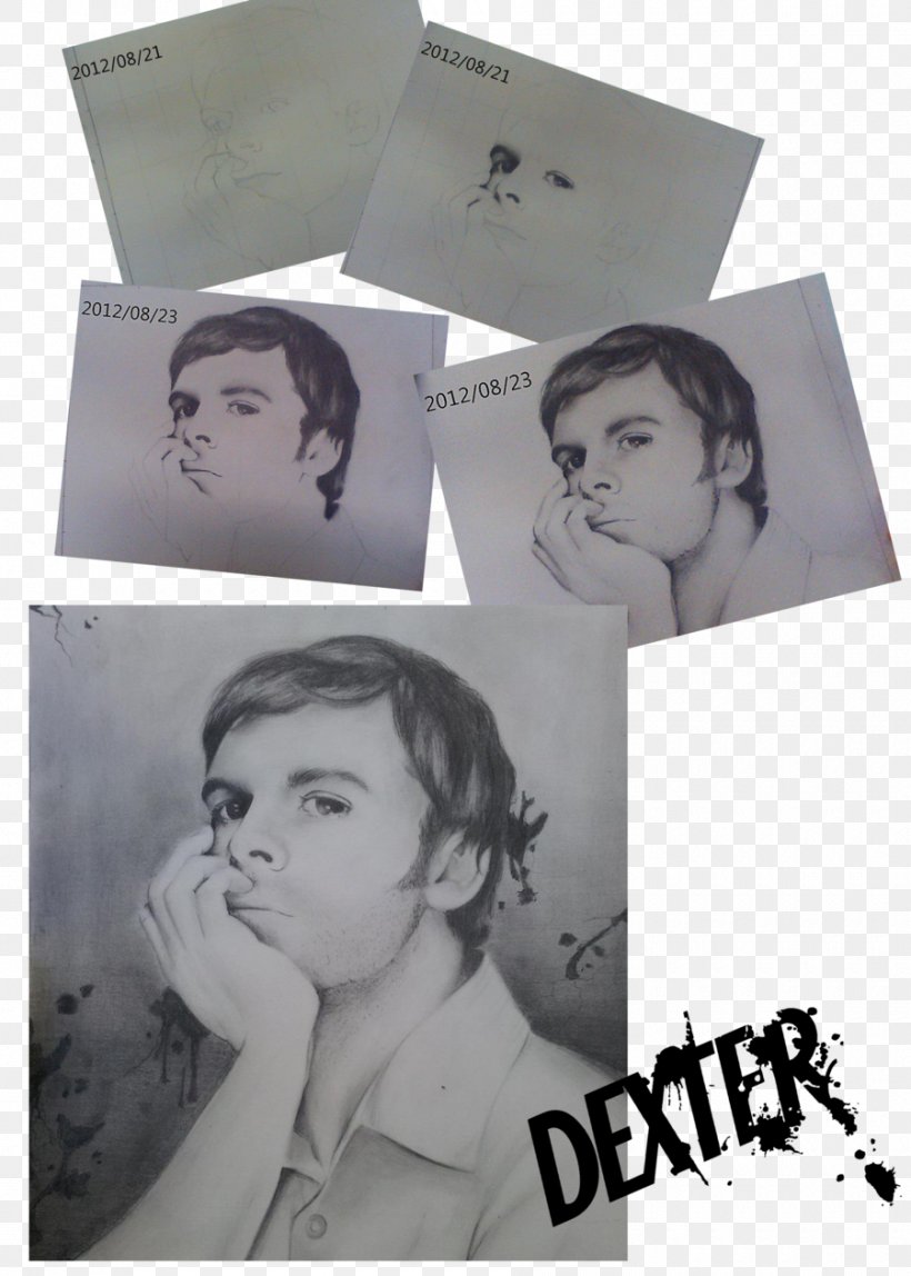 Dexter Poster Portrait Art, PNG, 900x1261px, Dexter, Art, Black And White, Drawing, Picture Frame Download Free