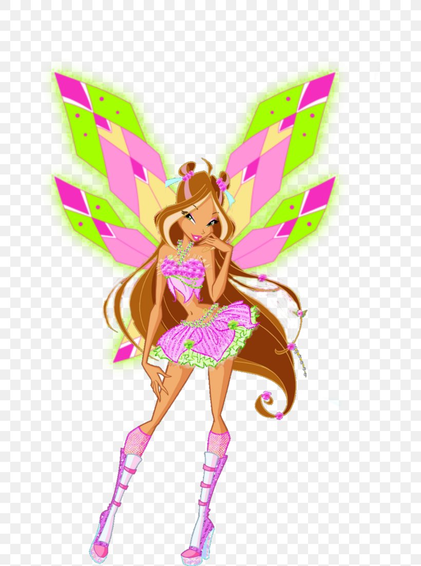 Flora Tecna Winx Club: Believix In You Stella Bloom, PNG, 724x1103px, Flora, Aisha, Animated Cartoon, Barbie, Believix Download Free