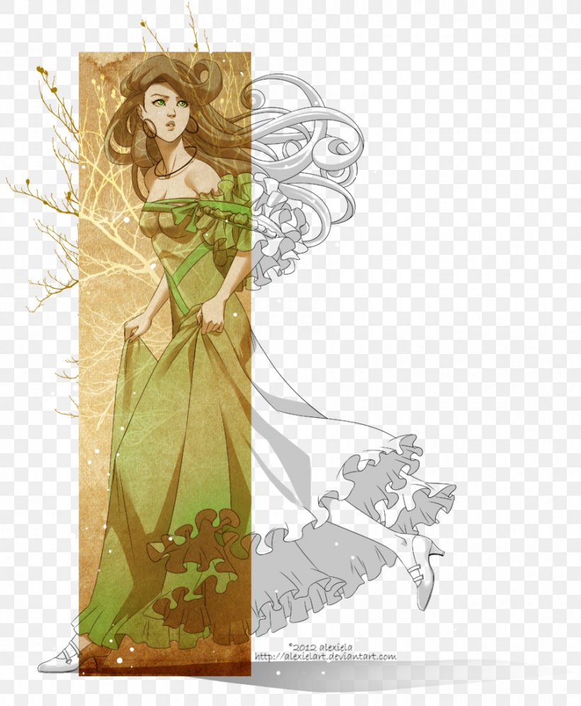 Graphic Design Costume Design Fairy Green, PNG, 900x1095px, Costume Design, Art, Costume, Fairy, Fashion Illustration Download Free