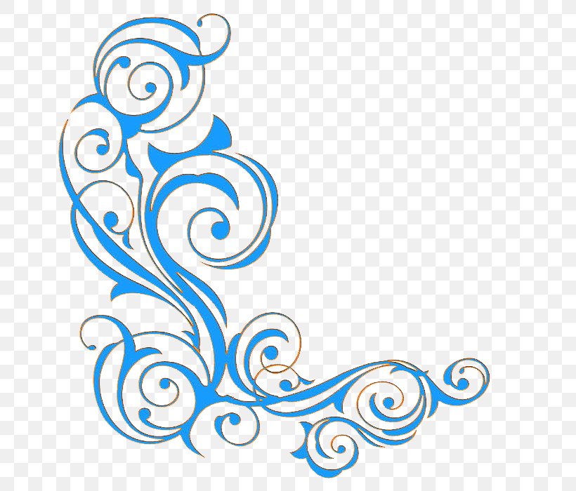 Blue Ornament Clip Art, PNG, 700x700px, Blue, Art, Black And White, Flower, Gratis Download Free