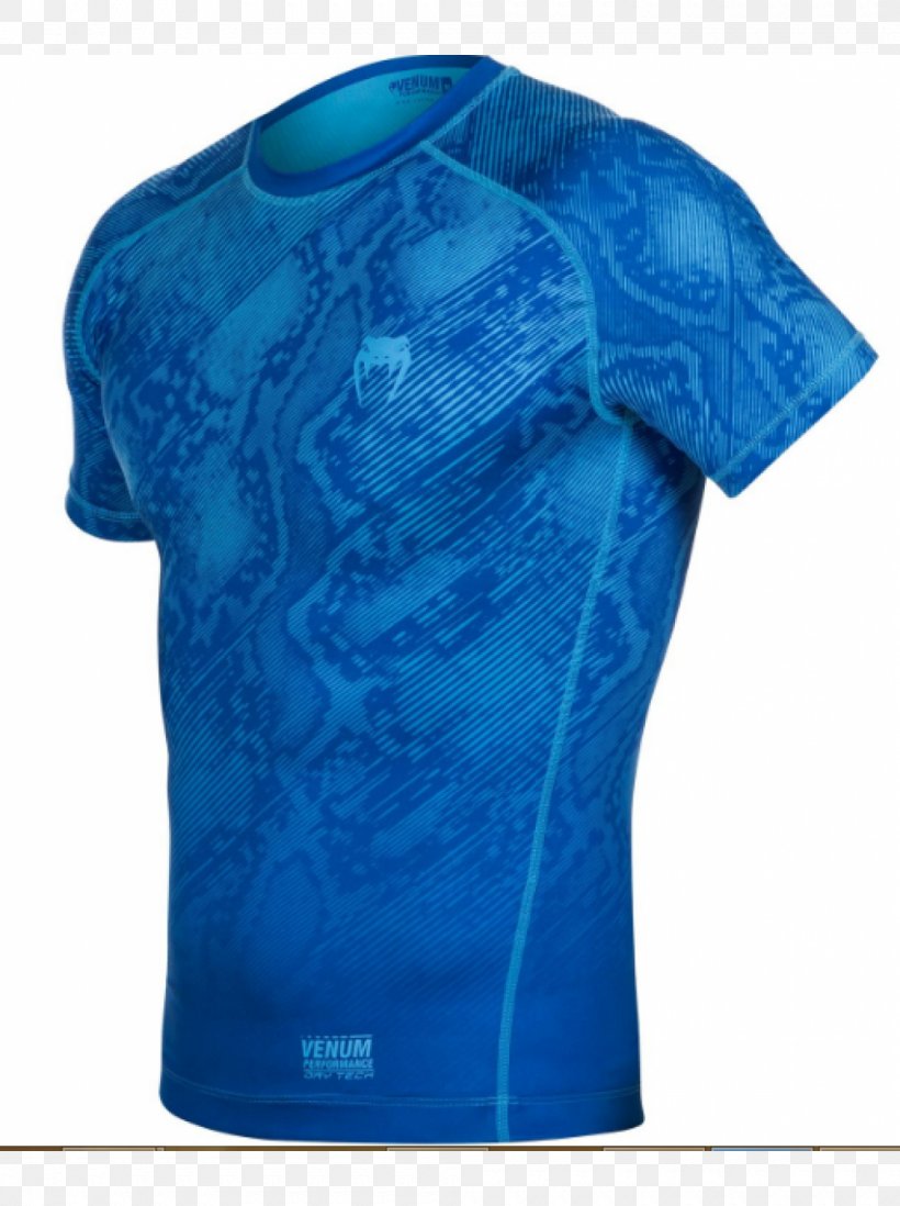T-shirt Venum Rash Guard Clothing Mixed Martial Arts, PNG, 1000x1340px, Tshirt, Active Shirt, Blue, Brazilian Jiujitsu, Clothing Download Free