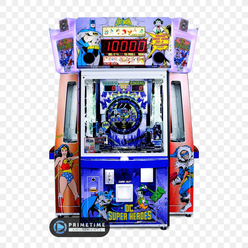 Arcade Game Amusement Arcade Video Games Namco Redemption Game, PNG, 600x818px, Arcade Game, Amusement Arcade, Bandai Namco Entertainment, Bmi Gaming, Dc Comics Download Free