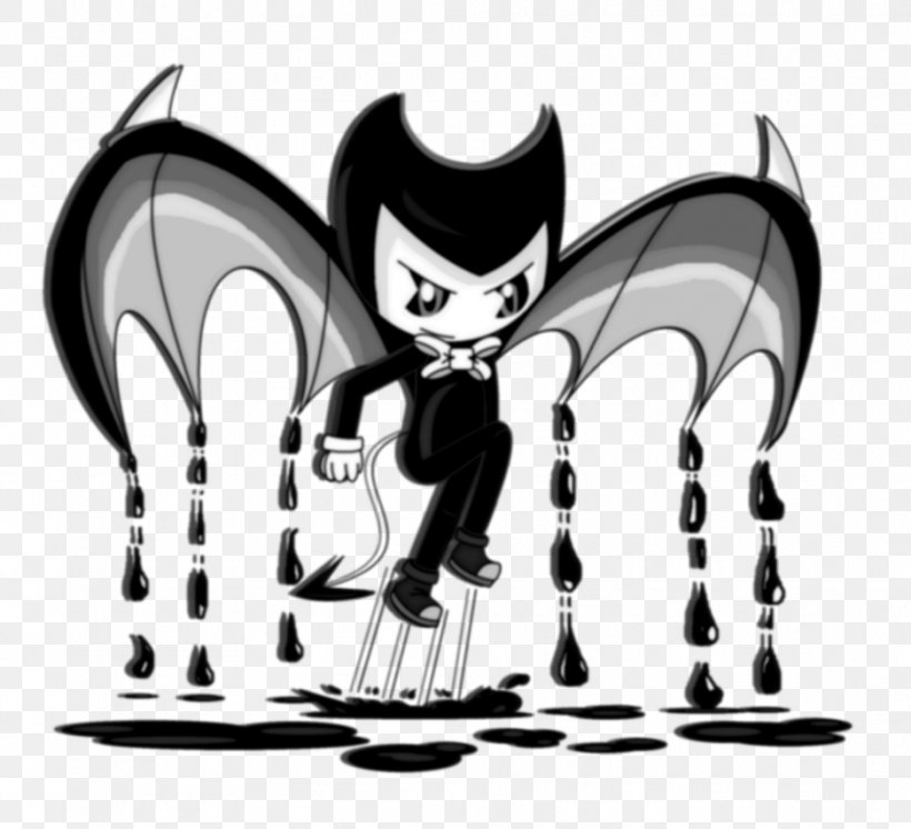 Bendy And The Ink Machine Cat Devil Demon TheMeatly Games, PNG, 937x853px, Watercolor, Cartoon, Flower, Frame, Heart Download Free