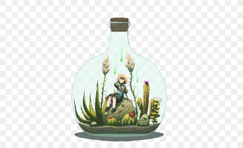 Succulent Plant Cactaceae Pixel Art, PNG, 500x500px, Succulent Plant, Art, Barware, Bottle, Cactaceae Download Free