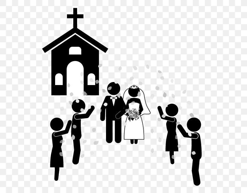 Wedding Chapel Marriage Christian Church Wedding Reception, PNG, 640x640px, Wedding, Black And White, Brand, Bride, Business Download Free