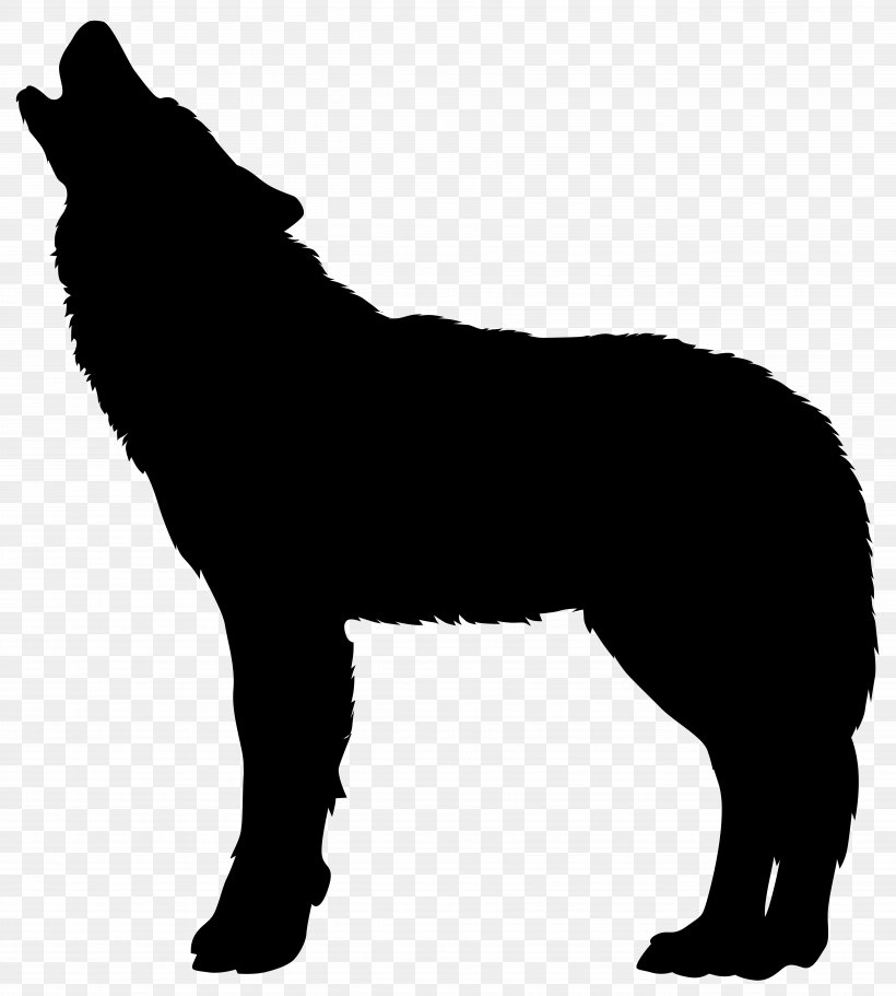 Dog Breed Horse Black And White, PNG, 7197x8000px, Gray Wolf, Black, Black And White, Black Wolf, Carnivoran Download Free