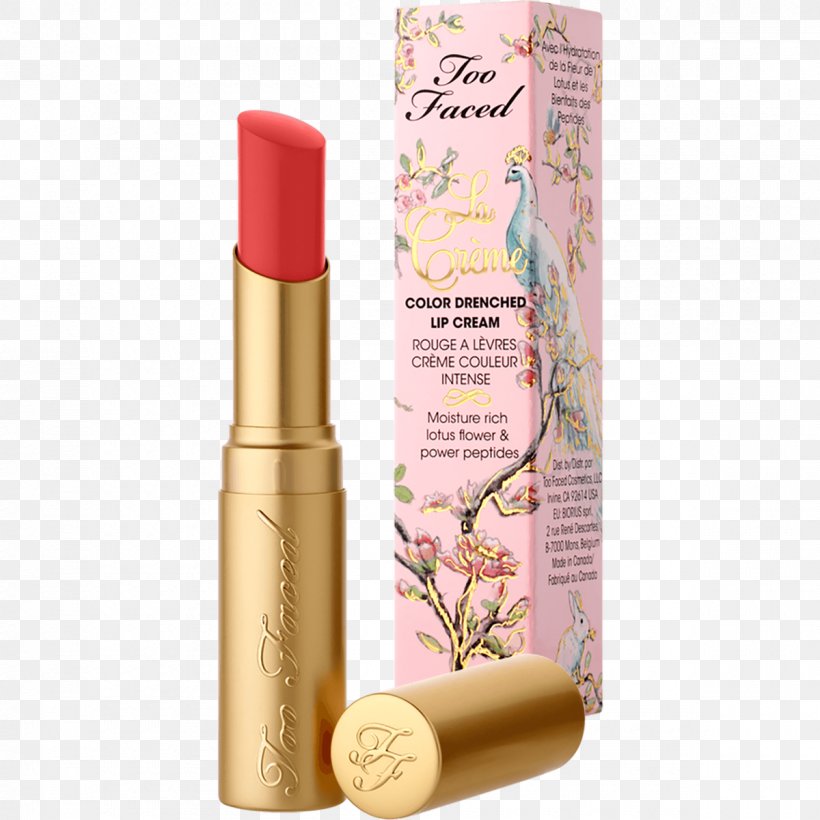 Too Faced La Crème Color Drenched Lipstick Lip Balm Cosmetics Cream, PNG, 1200x1200px, Lip Balm, Beauty, Bobbi Brown Lip Color, Color, Cosmetics Download Free