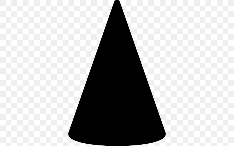 Triangle Cone, PNG, 512x512px, Cone, Black And White, Triangle Download Free