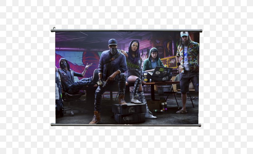 Watch Dogs 2 Desktop Wallpaper Power Game PlayStation 4, PNG, 500x500px, 4k Resolution, 8k Resolution, Watch Dogs 2, Advertising, Playstation 4 Download Free