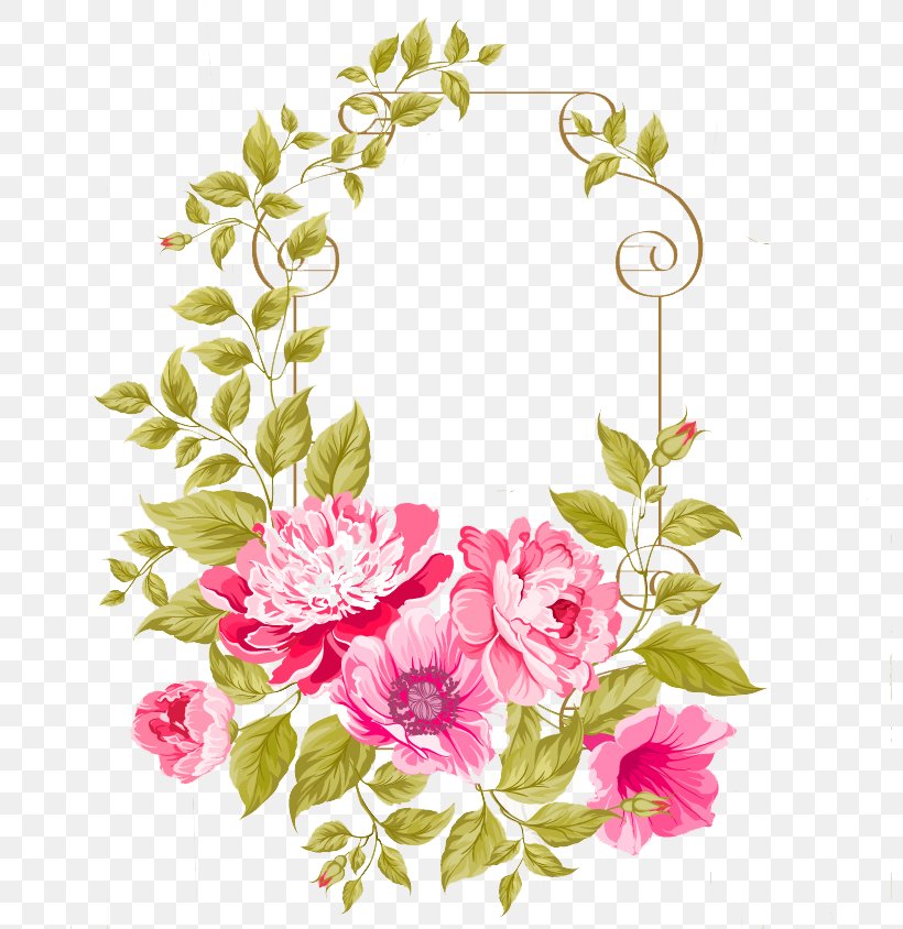 Wedding Invitation Pink Flowers Illustration, PNG, 800x844px, Wedding Invitation, Blossom, Border, Branch, Cut Flowers Download Free