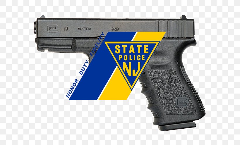 New Jersey State Police New Jersey State Police GLOCK 19 Firearm, PNG, 661x496px, New Jersey, Air Gun, Airsoft Gun, Ammunition, Firearm Download Free