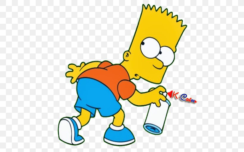 Bart Simpson Cartoon Television, PNG, 512x512px, Bart Simpson, Animal Figure, Animation, Area, Art Download Free