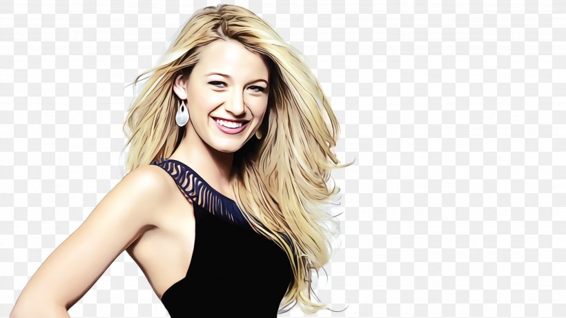 Hair Cartoon, PNG, 2664x1500px, 2019, Watercolor, Beauty, Black Hair, Blake Lively Download Free