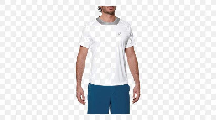 T-shirt Asics Athlete Shortsleeve Men's Tennis Shirt M White Shoulder Sportswear, PNG, 1008x564px, Tshirt, Asics, Clothing, Joint, Neck Download Free