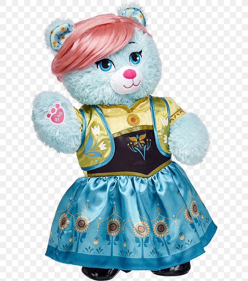 Doll Build-A-Bear Workshop Anna Stuffed Animals & Cuddly Toys, PNG, 618x929px, Watercolor, Cartoon, Flower, Frame, Heart Download Free