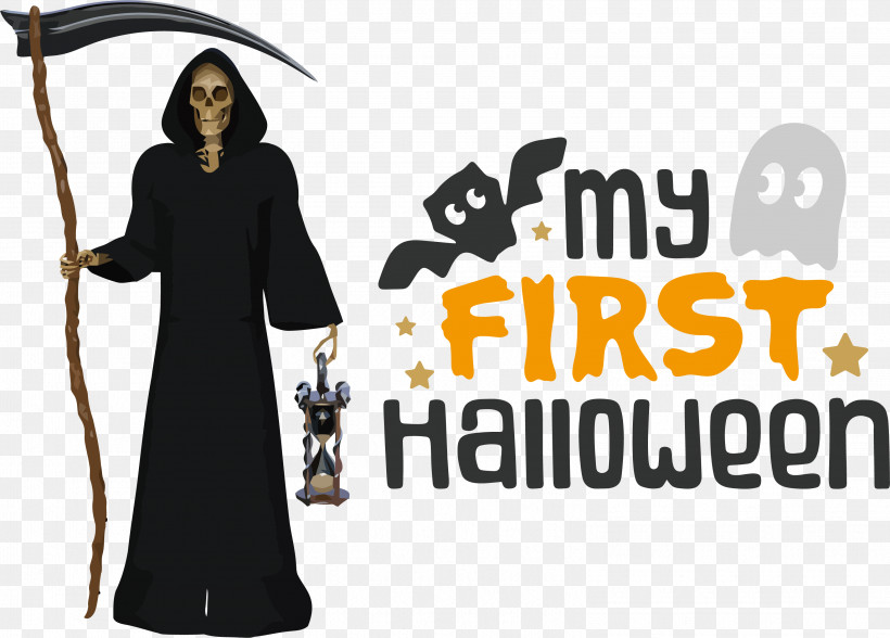 Happy Halloween, PNG, 3107x2228px, Happy Halloween, Logo, M, Outerwear, Robe Download Free