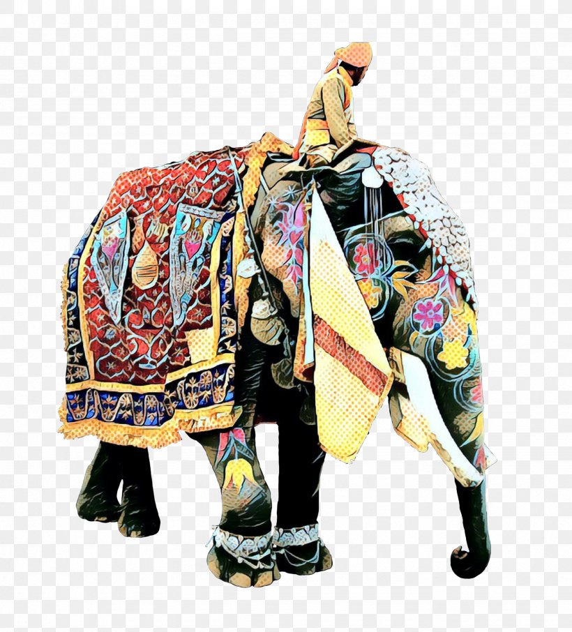 Indian Elephant, PNG, 2454x2714px, Pop Art, Costume, Elephant, Elephants And Mammoths, Fashion Accessory Download Free