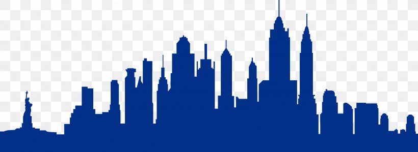 Manhattan Skyline Silhouette Image Vector Graphics, PNG, 3745x1366px, Manhattan, Art, City, Daytime, Drawing Download Free