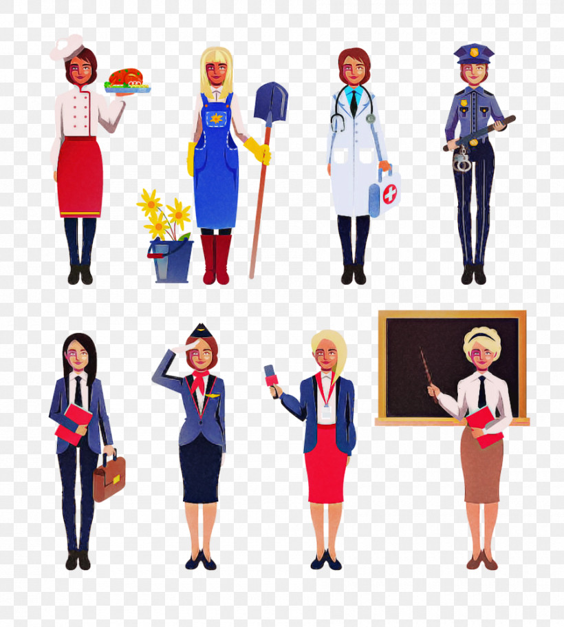Uniform Standing Cartoon Costume Gesture, PNG, 900x1000px, Uniform, Cartoon, Costume, Flight Attendant, Gesture Download Free
