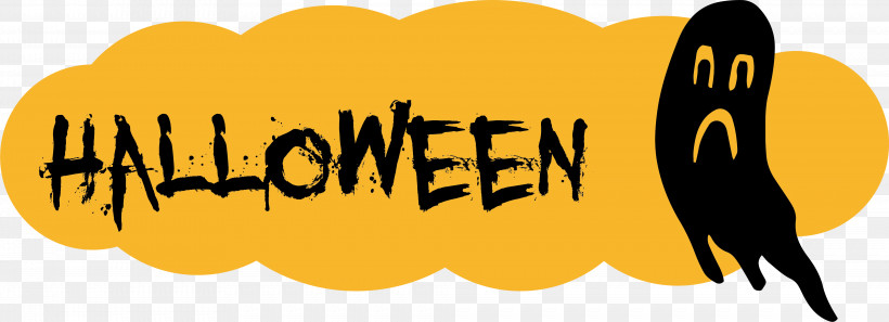 Happy Halloween, PNG, 4059x1471px, Happy Halloween, Cartoon, Happiness, Logo, Meter Download Free