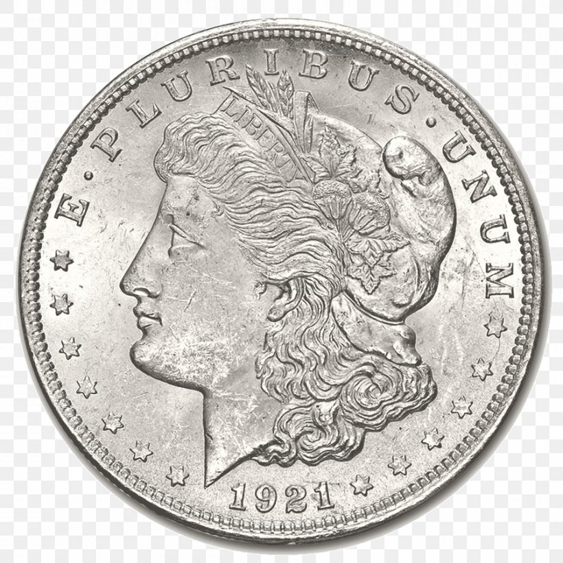Morgan Dollar Dollar Coin United States Dollar Silver, PNG, 900x900px, Morgan Dollar, Apmex, Black And White, Coin, Currency Download Free