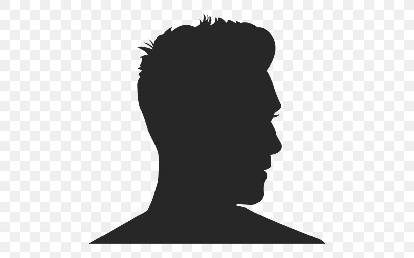 Silhouette Clip Art, PNG, 512x512px, Silhouette, Black And White, Face, Forehead, Head Download Free