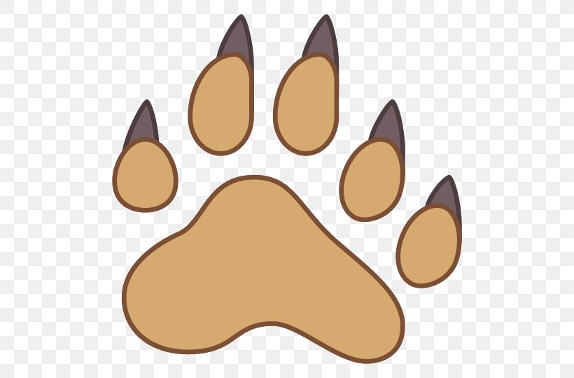 American Black Bear Footprint Paw Clip Art, PNG, 540x540px, Bear, American Black Bear, Animal, Animal Track, Carnivoran Download Free