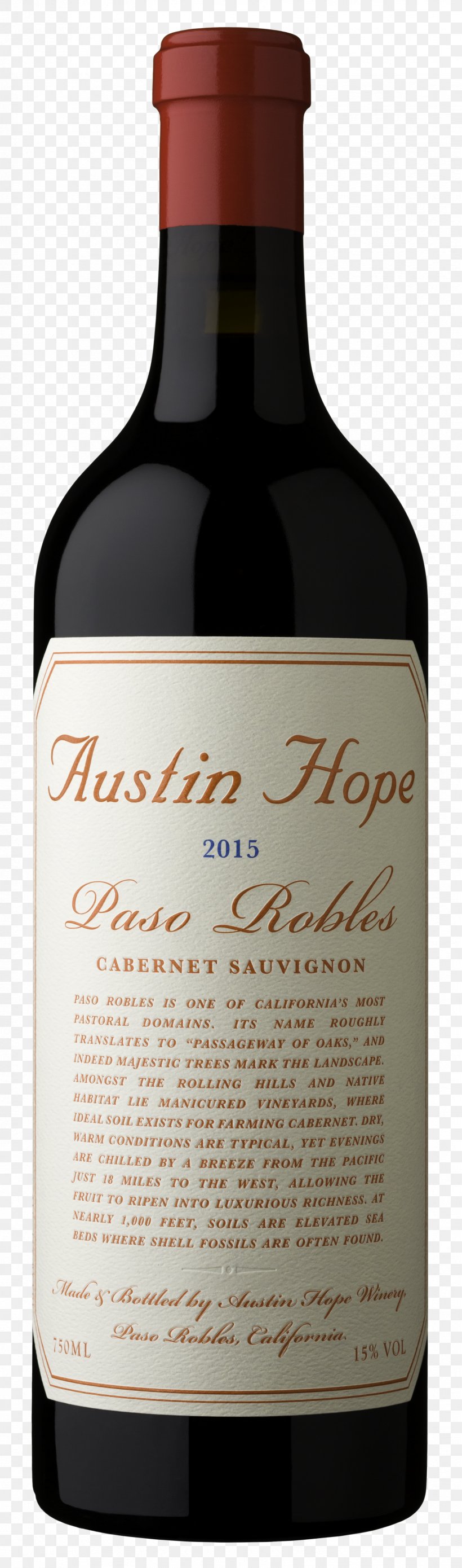 Austin Hope Winery Cabernet Sauvignon Sauvignon Blanc Paso Robles AVA, PNG, 1656x5613px, Wine, Austin Hope, Austin Hope Winery, Bordeaux Wine, Bottle Download Free