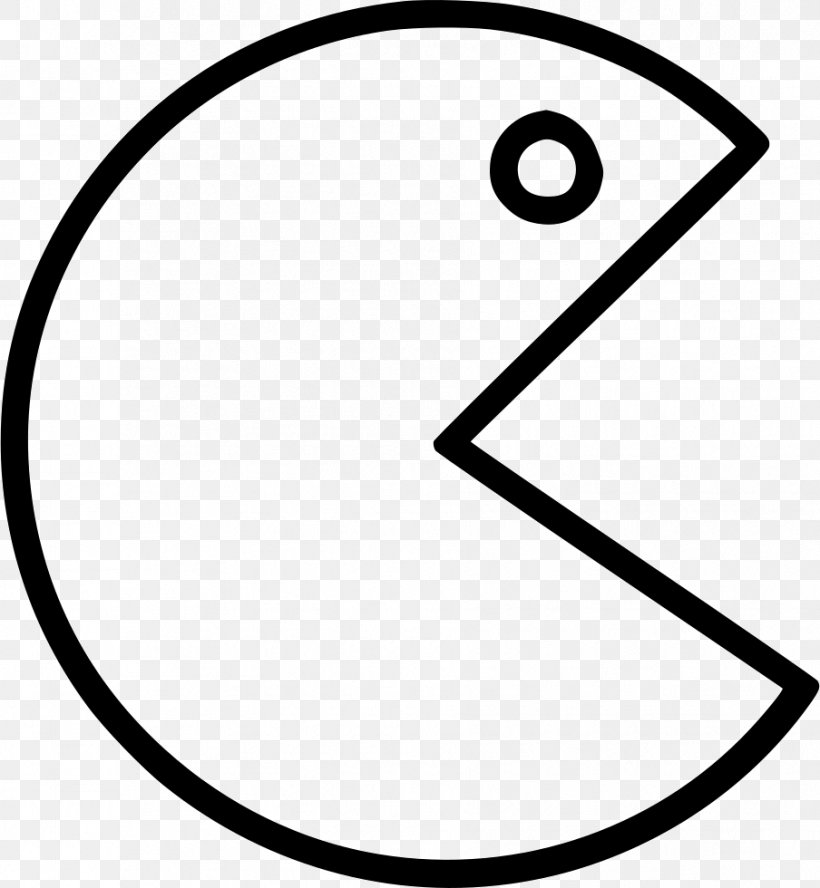 Pac-Man Drawing Image Pencil, PNG, 904x980px, Pacman, Area, Black, Black And White, Character Download Free