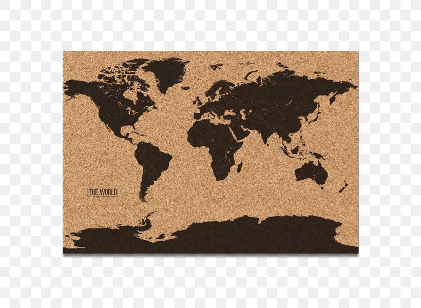 World Map Bulletin Board Globe, PNG, 600x600px, World, Atlas, Brown, Bulletin Board, Cartography Download Free