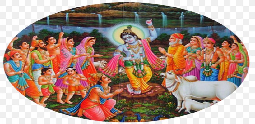Krishna Janmashtami Govardhan Hill Hanuman Vishnu Purana, PNG, 1024x500px, Krishna, Art, Deity, God, Goddess Download Free