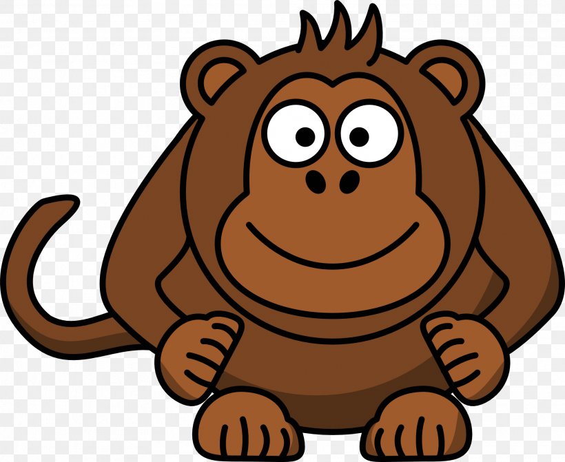 Chimpanzee Cartoon Monkey Clip Art, PNG, 1969x1613px, Chimpanzee, Art, Big  Cats, Carnivoran, Cartoon Download Free
