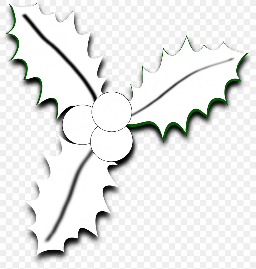 Common Holly Christmas Black And White Clip Art, PNG, 1979x2082px, Common Holly, Black And White, Branch, Christmas, Christmas Tree Download Free