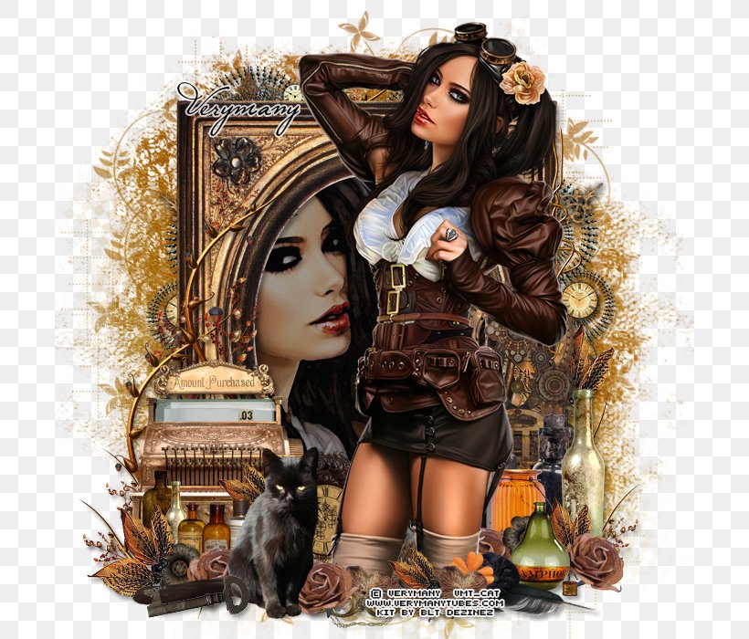 Kiss PSP Doll Steampunk Digi Telecommunications, PNG, 700x700px, Watercolor, Cartoon, Flower, Frame, Heart Download Free