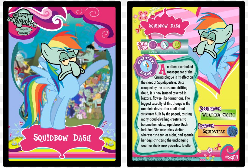 Squidward Tentacles Rarity Rainbow Dash Pinkie Pie Patrick Star, PNG, 3100x2110px, Squidward Tentacles, Advertising, Art, Banner, Comic Book Download Free