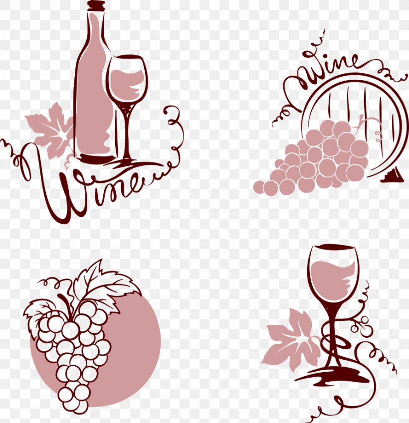 Wine Grapevines Illustration, PNG, 891x923px, Watercolor, Cartoon, Flower, Frame, Heart Download Free