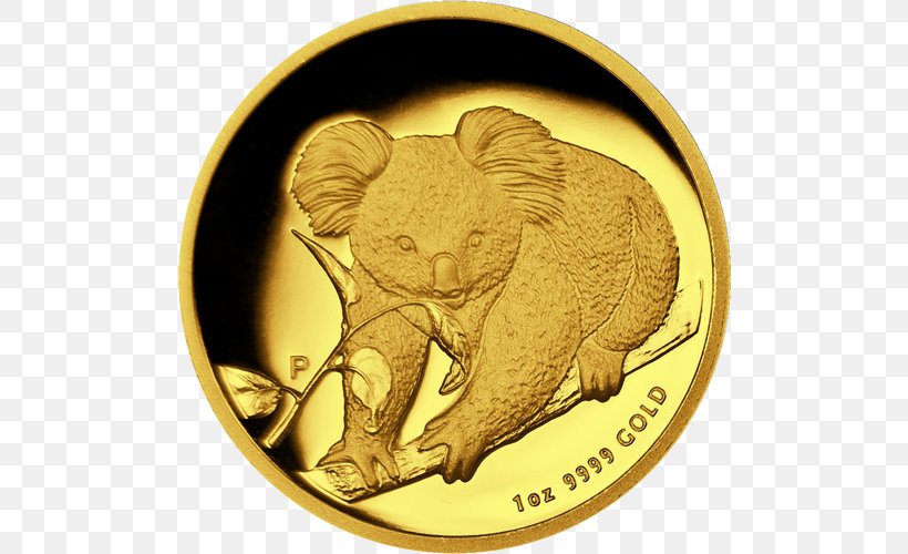 Coin Gold Marsupial, PNG, 500x500px, Coin, Bear, Carnivoran, Currency, Fauna Download Free