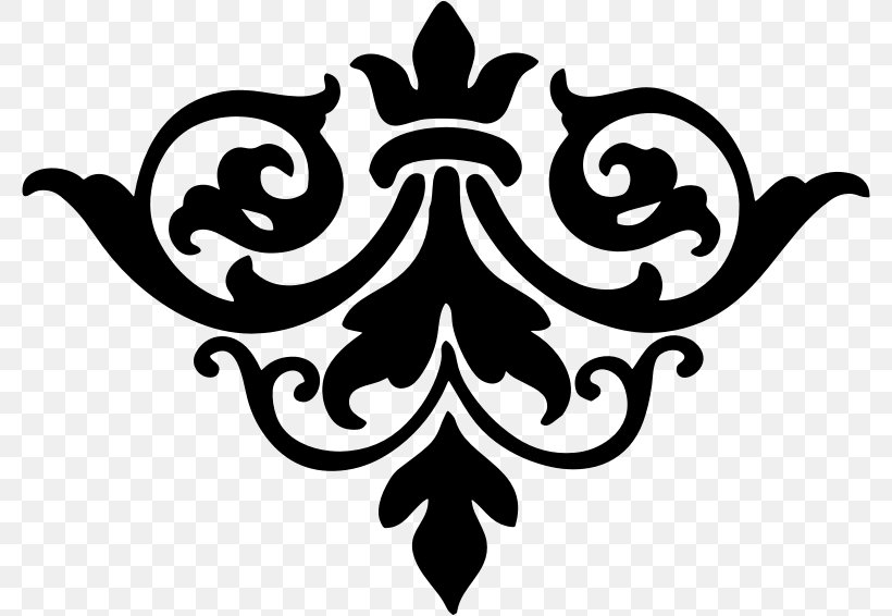 Damask Silhouette Clip Art, PNG, 780x566px, Damask, Art, Artwork, Black, Black And White Download Free