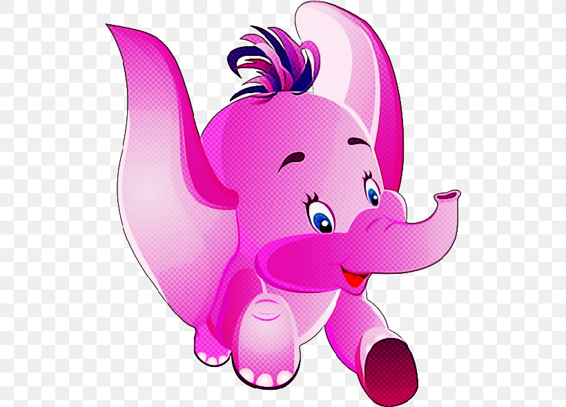 Elephant, PNG, 517x590px, Cartoon, Animation, Elephant, Magenta, Pink Download Free