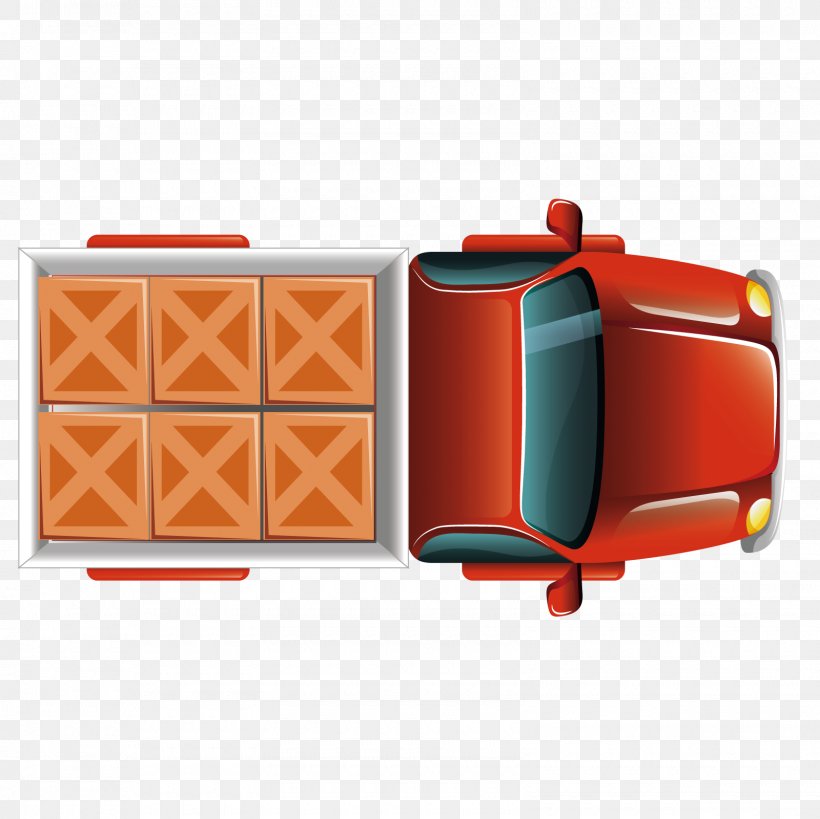 Pickup Truck Euclidean Vector, PNG, 1600x1600px, Pickup Truck, Automotive Design, Brand, Car, Orange Download Free