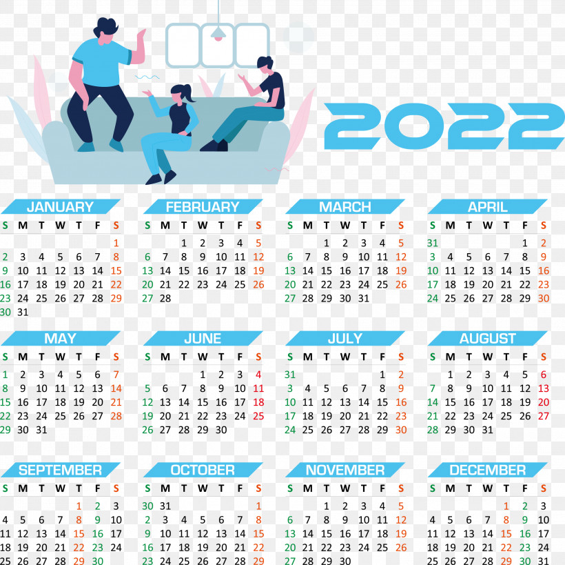 2022 Calendar Year 2022 Calendar Yearly 2022 Calendar, PNG, 3000x2997px, Calendar System, Calendar Year, Geometry, Line, New Year Download Free