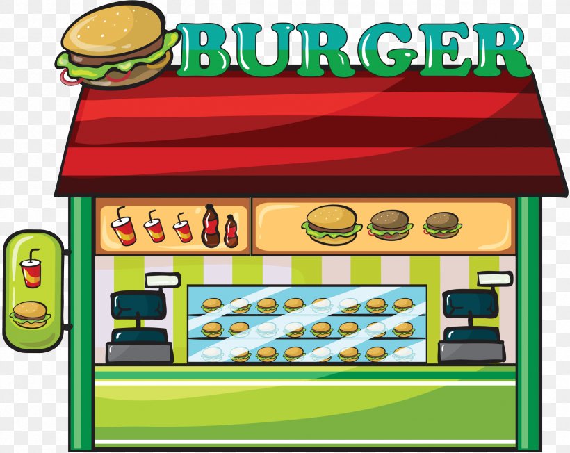Hamburger Fast Food Restaurant Clip Art, PNG, 2381x1894px, Hamburger, Fast Food, Fast Food Restaurant, Food, Games Download Free