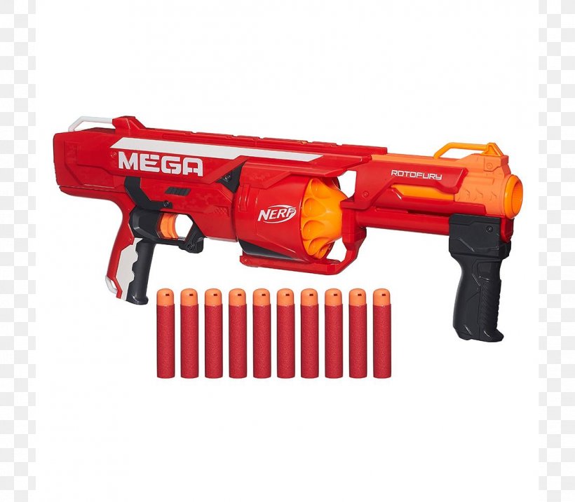 NERF N-Strike Mega Series RotoFury Blaster Nerf Blaster Toy, PNG, 1143x1000px, Nerf Nstrike, Amazoncom, Ammunition, Firearm, Gun Download Free