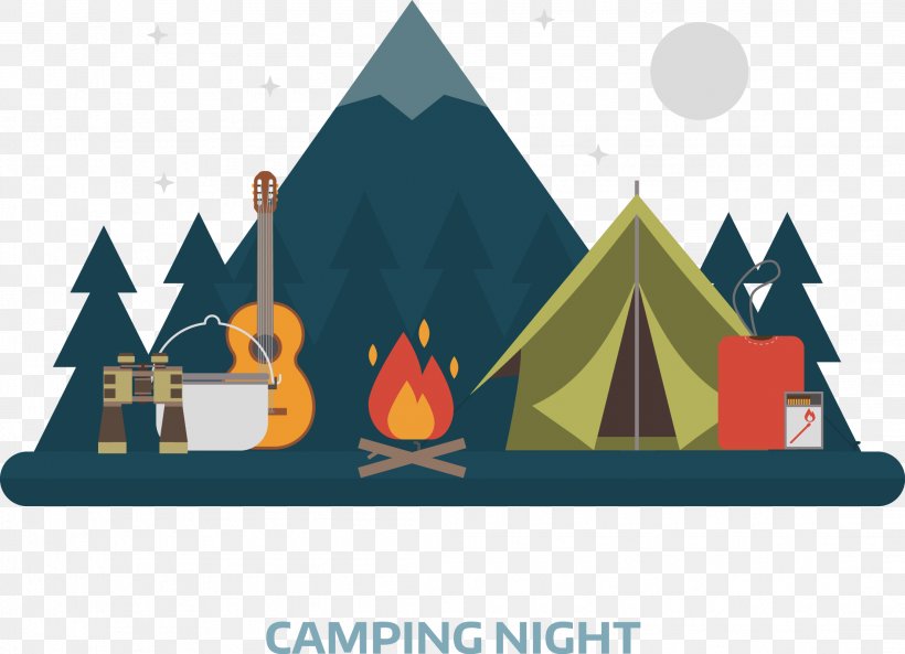Camping Flat Design, PNG, 2212x1602px, Camping, Brand, Computer Graphics, Cone, Flat Design Download Free